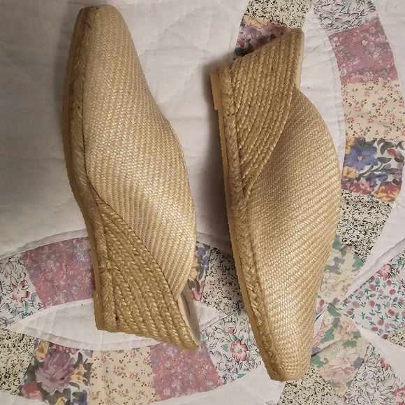 ERIC MICHAEL Womens Collete Woven Mule Jute Wedge Heel Espadrilles Beige Size 38 - Picture 5 of 8